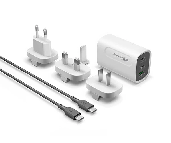 GP 65W GaN Charger 3-ports USB-C & USB-A GM3A - Image 5