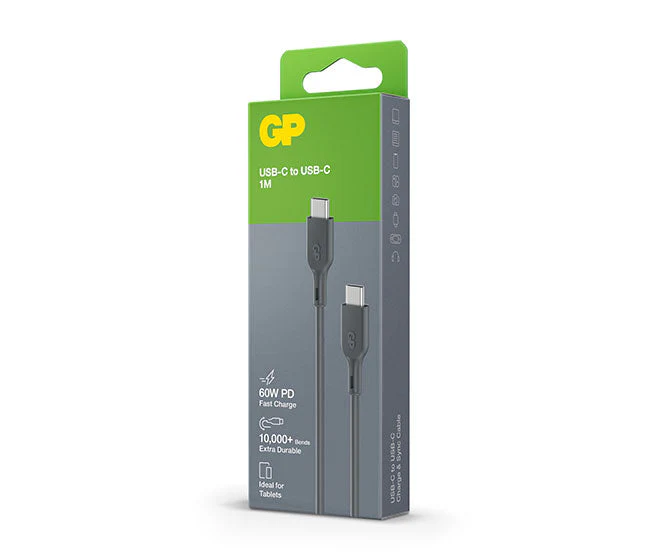 GP 1 metre USB-C to USB-C Charge & Sync Cable CC1P - Image 3