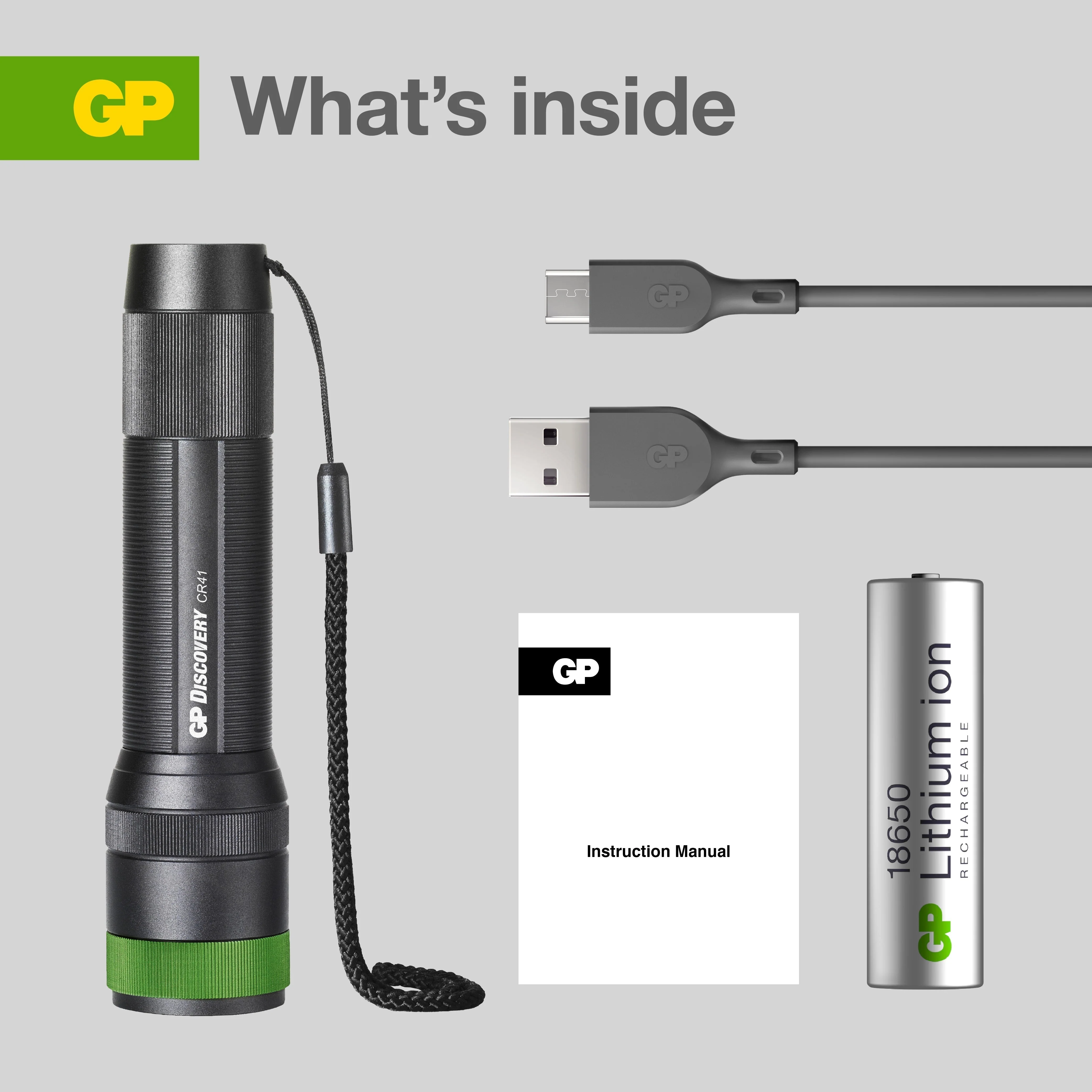 GP Discovery CR41 Rechargeable Torch (650 Lumen) with 1 18650 - Image 7