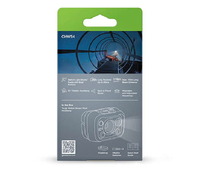 GP DISCOVERY Tough Motion Sensor Work Head Torch CHW54 - Image 6