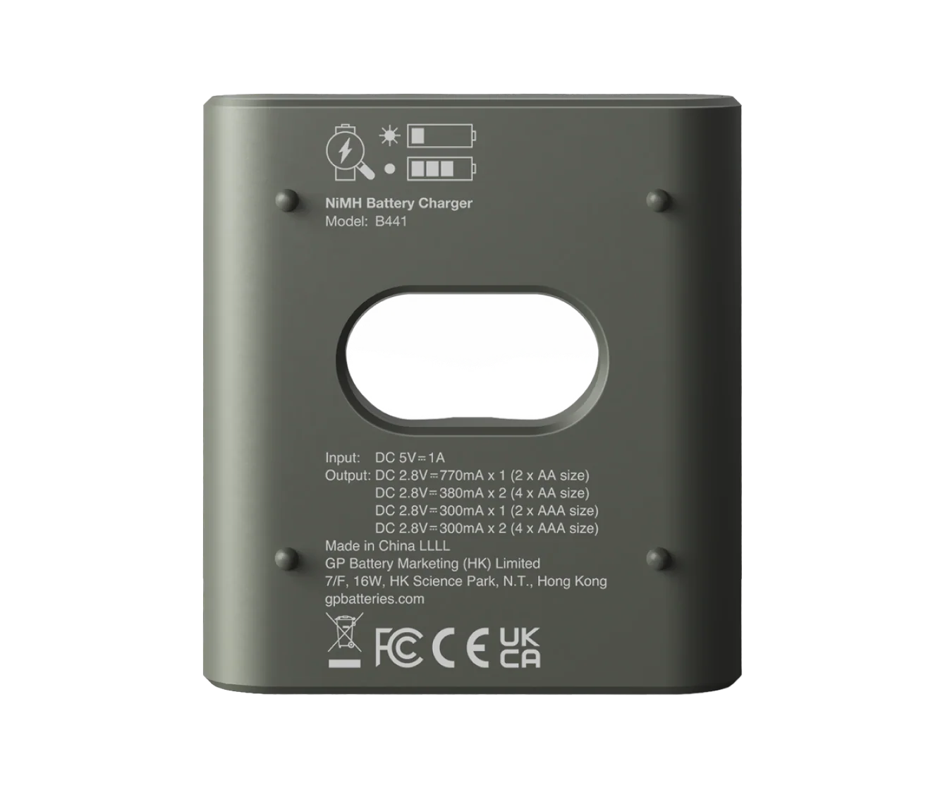GP Recyko B441 USB Charger with 4 AA Rechargeable Batteries 2100 mAh - Image 3